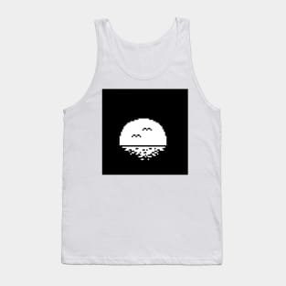 Sunset (Black and white) Tank Top